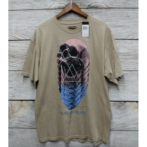 Sean John Other - Sean John Shirt Mens XLarge Beige Classic Fit Evolving Skull Crew Neck T New